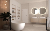 6-Zimmer Traumhaus mit Visualisierungen zur individuellen Fertigstellung in kurzer Zeit - Bad 1