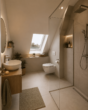 Provisionsfrei- 3-Zi-Neubauwhg., mit Balkon, Erstbezug 2027, Stellplatz dabei, KfW-Förderdarl. mögl. - Badezimmer Einrichtungsbsp.